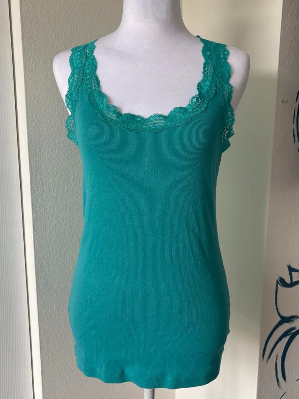 Faded Glory Women's teal laced cami